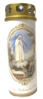 CANDLE OF FATIMA - PACK 5 UNITS - Sacred Arte