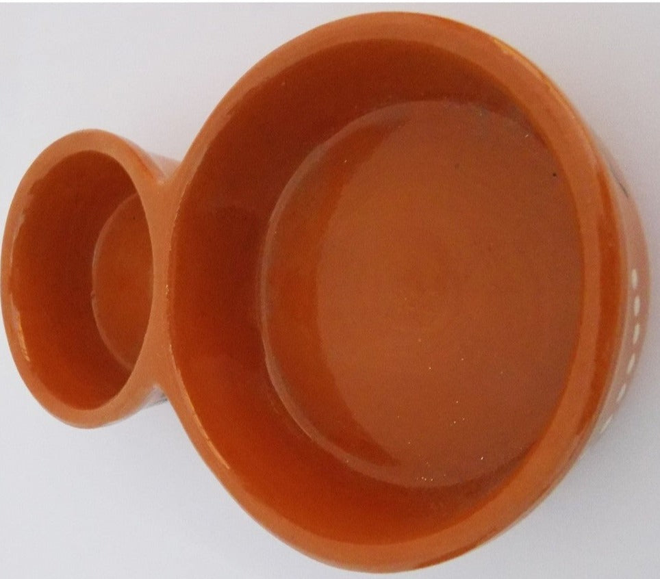 TRADITIONAL OLIVE DISH IN RED CLAY - Sacred Arte