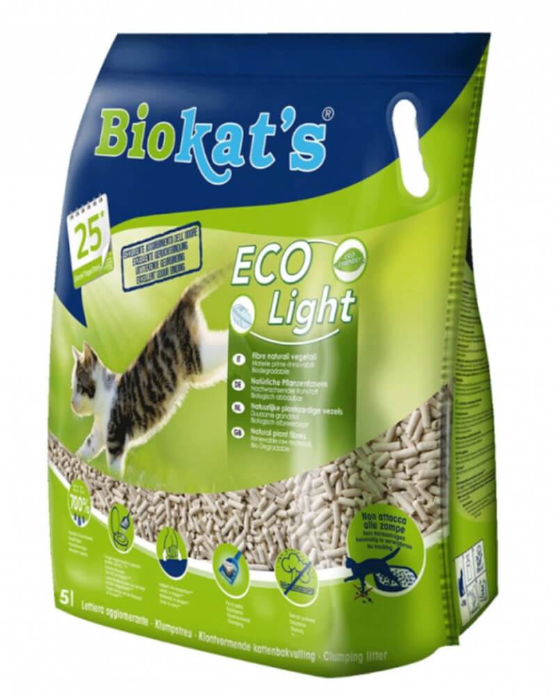 Biokats - Eco Light Biokat - Natural and Lightweight Cat Litter - 5lt