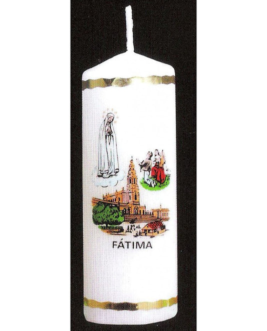 CANDLE OF OUR LADY OF FATIMA - PACK 6 UNITS - Sacred Arte