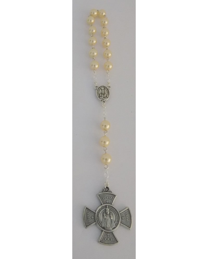 CHAPLET WITH CROWN OF INFANT JESUS OF PRAGUE - Sacred Arte