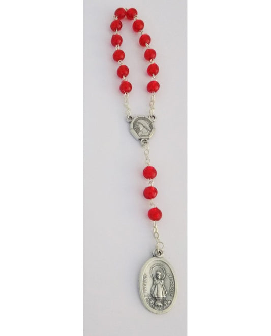 CHAPLET WITH CROWN OF INFANT JESUS OF PRAGUE - Sacred Arte