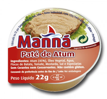 TUNA PATE MANNA - 24 UN x 22 G