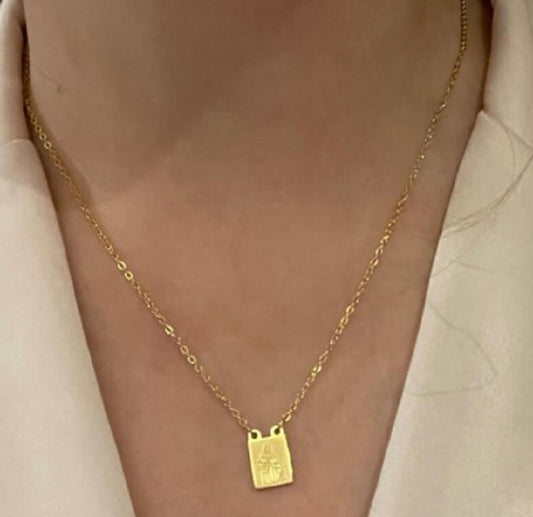 SCAPULAR NECKLACE - PENDANT SCAPULAR NECKLACE - Sacred Arte