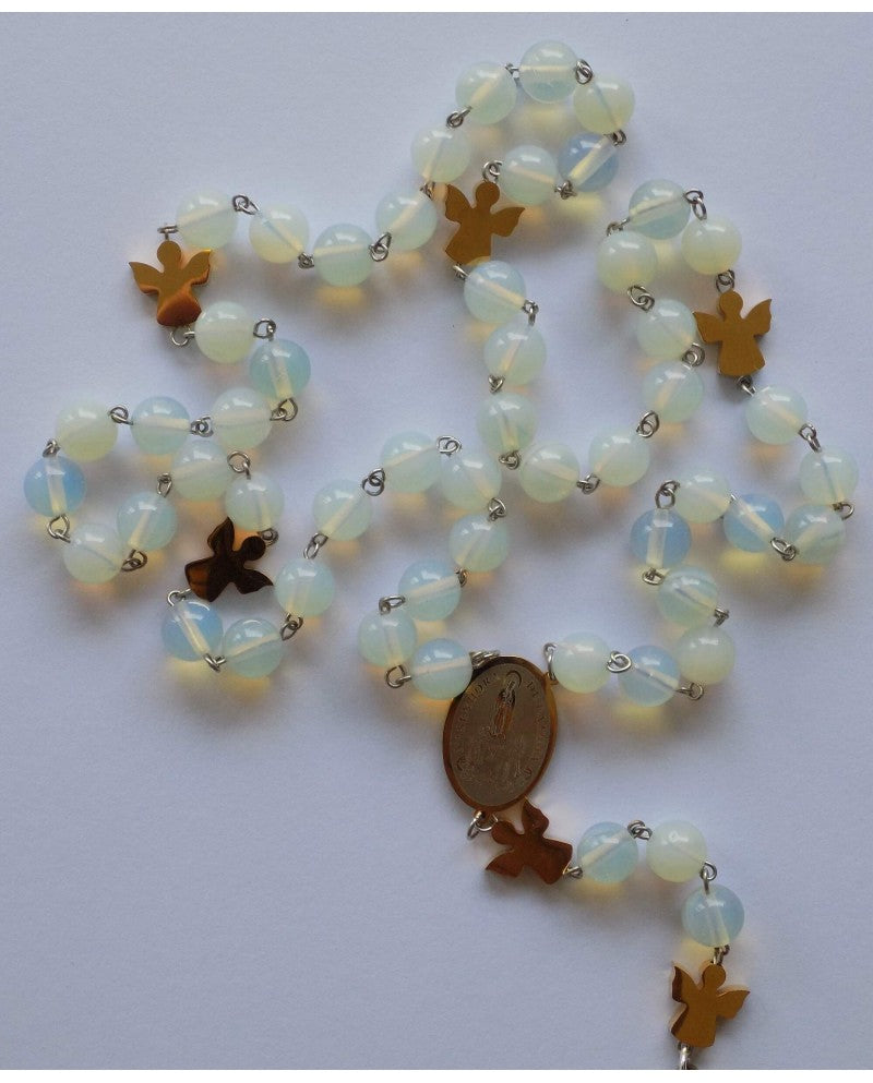 ROSARY IN MOONSTONE - Sacred Arte