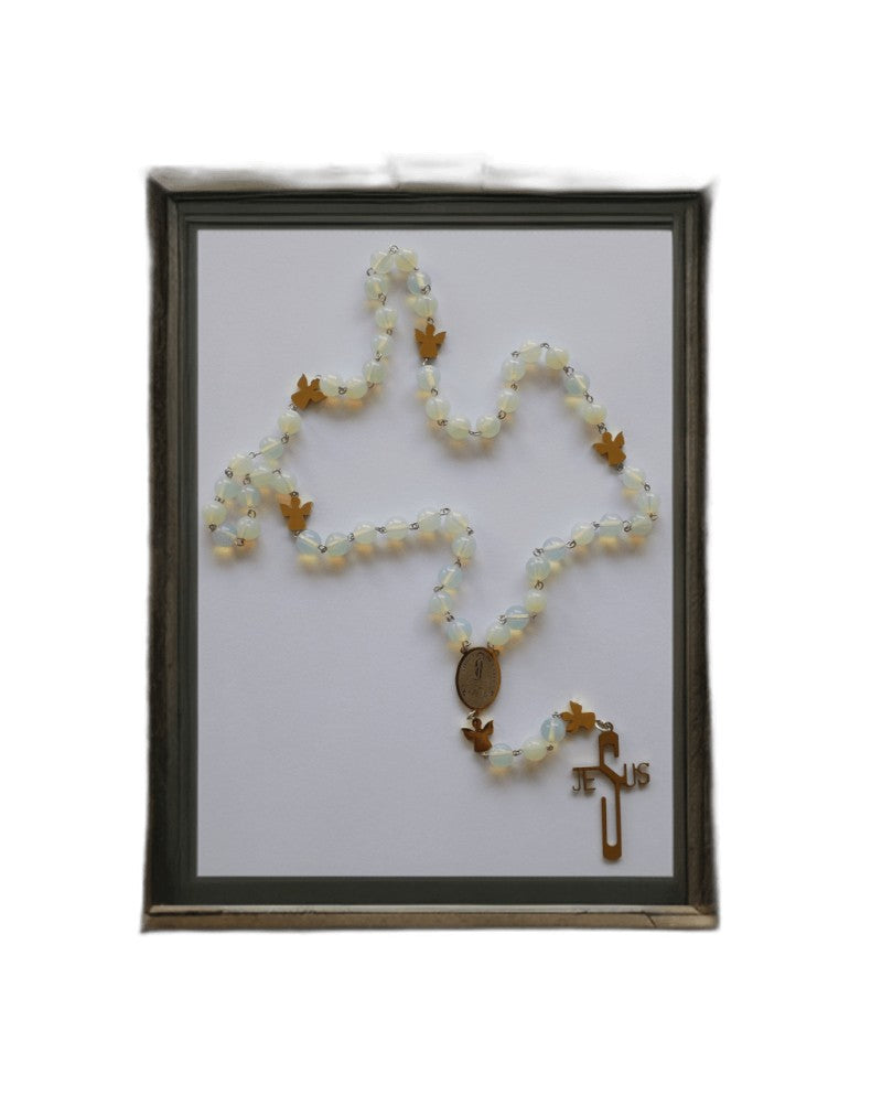 ROSARY IN MOONSTONE - Sacred Arte
