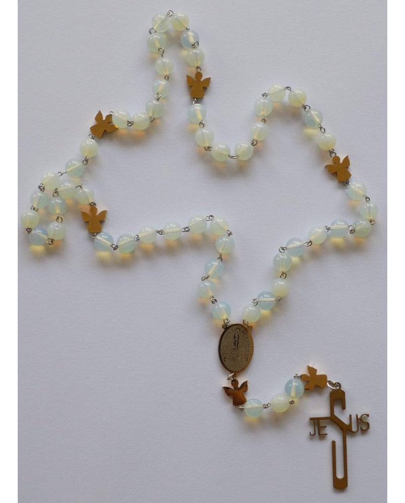 ROSARY IN MOONSTONE - Sacred Arte