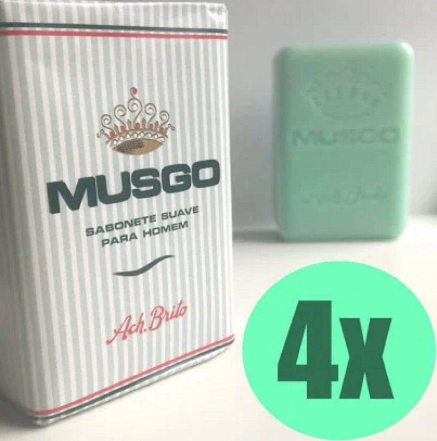 TOILET SOAP MUSGO REAL ACH BRITO - PACK 4 X 160GR (BIG SIZE) - Sacred Arte