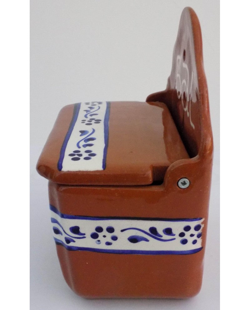 TRADITIONAL SALTSHAKER IN RED CLAY - Sacred Arte