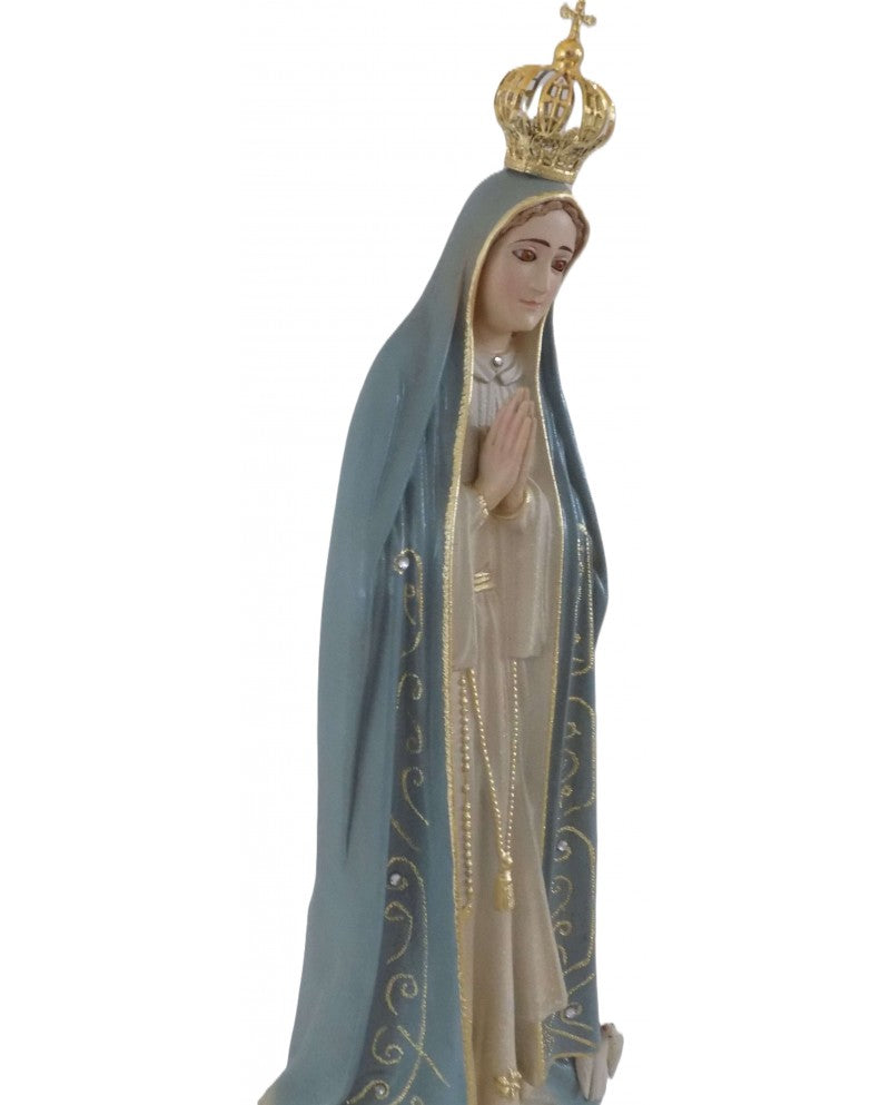 STATUE OF OUR LADY - MANTLE GRANITADED - Sacred Arte
