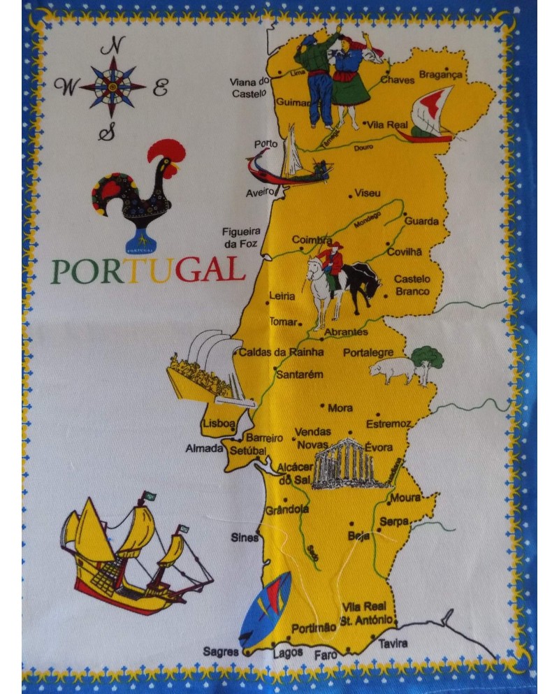 TRADITIONAL KITCHEN TOWELS - PORTUGAL (PACK 4 UNITS) - Sacred Arte