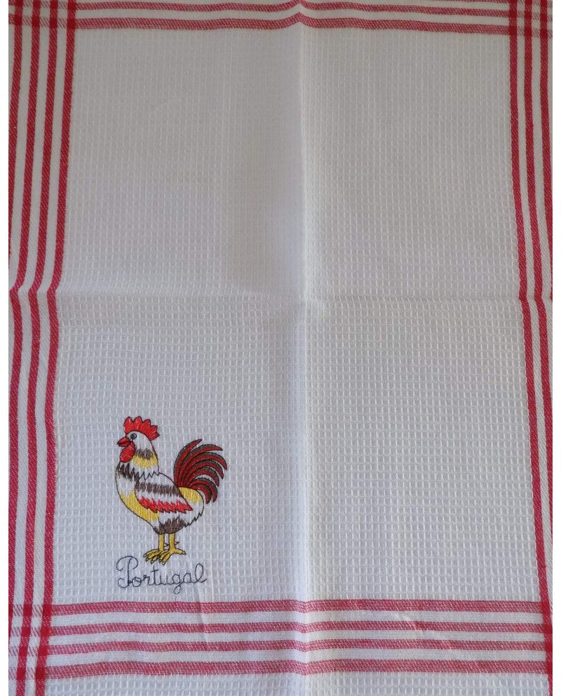 TRADITIONAL KITCHEN TOWELS - ROOSTER BARCELOS (PACK 4 UNITS)