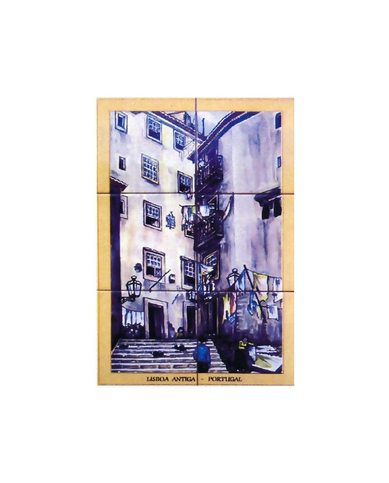 TILES WITH IMAGE OF OLD LISBON - Sacred Arte