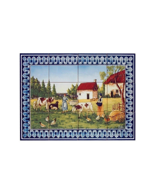 TILES WITH IMAGE OF COUNTRY LANDSCAPE