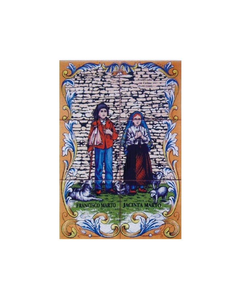 TILES OF LITTLE SHEPHERDS FRANCISCO AND JACINTA - Sacred Arte