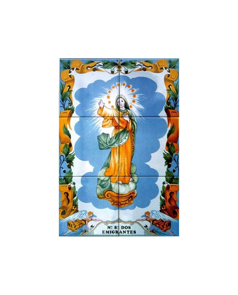 TILES OF LADY OF THE EMIGRANTS - Sacred Arte