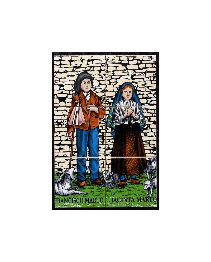 TILES OF SHEPHERDS FRANCISCO AND JACINTA - Sacred Arte