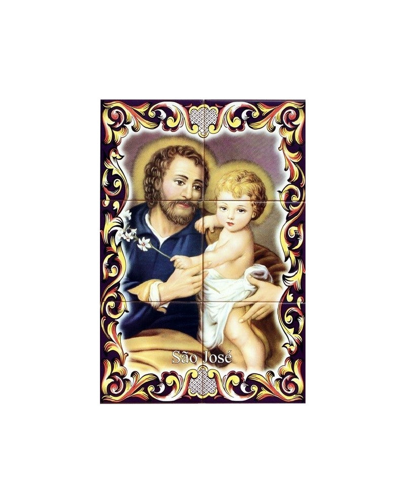 TILES WITH IMAGE OF ST. JOSEPH - Sacred Arte