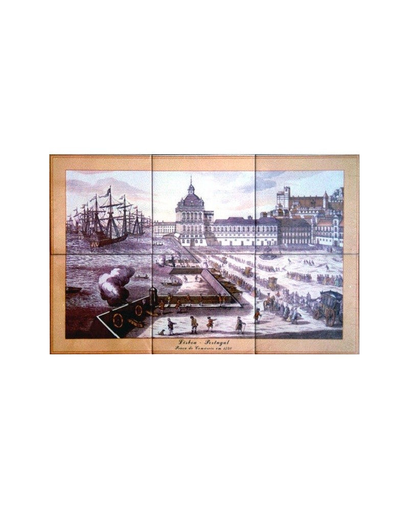TILES WITH IMAGE OF OLD LISBON - Sacred Arte