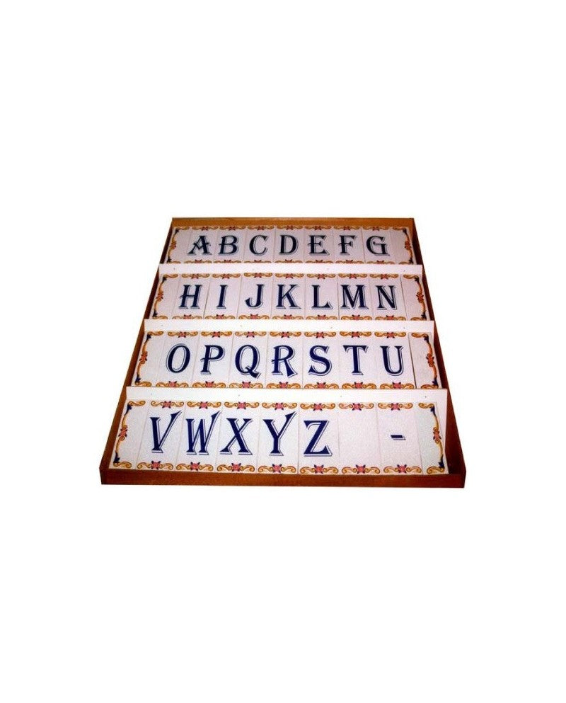 TILES WITH LETTERS, NUMBERS AND CORNERS - Sacred Arte