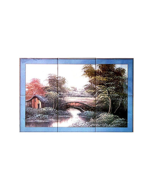 TILES WITH IMAGE OF COUNTRY LANDSCAPE