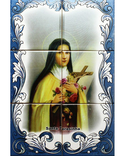 TILES WITH THE IMAGE OF ST. THERESE