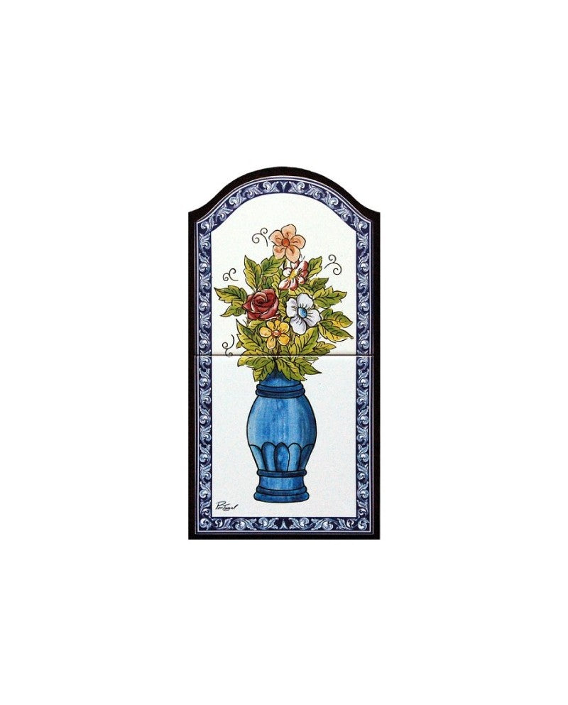 TILES WITH THE IMAGE WITH VASE OF FLOWERS - Sacred Arte