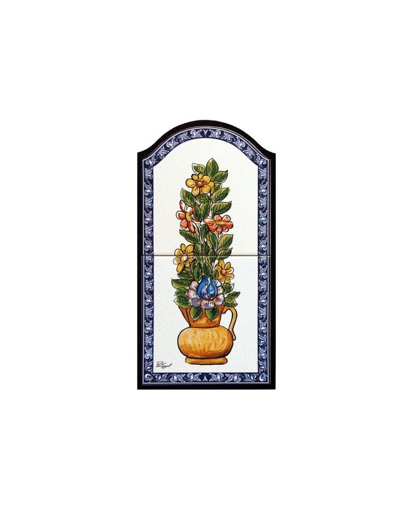 TILES WITH THE IMAGE WITH VASE OF FLOWERS - Sacred Arte