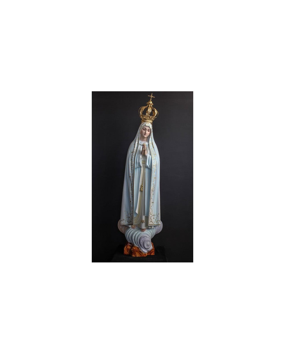 STATUE IN WOODEN OF OUR LADY OF FATIMA CHAPEL - Sacred Arte