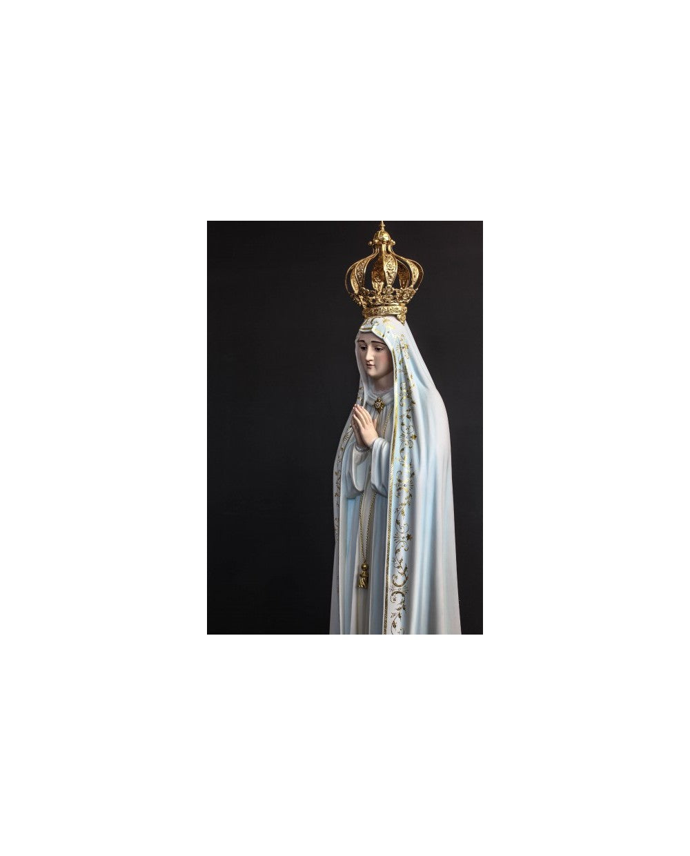 STATUE IN WOODEN OF OUR LADY OF FATIMA CHAPEL - Sacred Arte