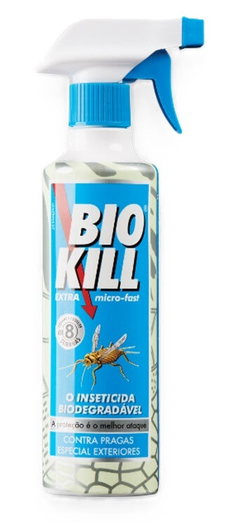 BIOKILL EXTRA MICRO-FAST 375ML - BIODEGRADABLE INSECTICIDE FOR OUTDOORS - WITH DISPENSER