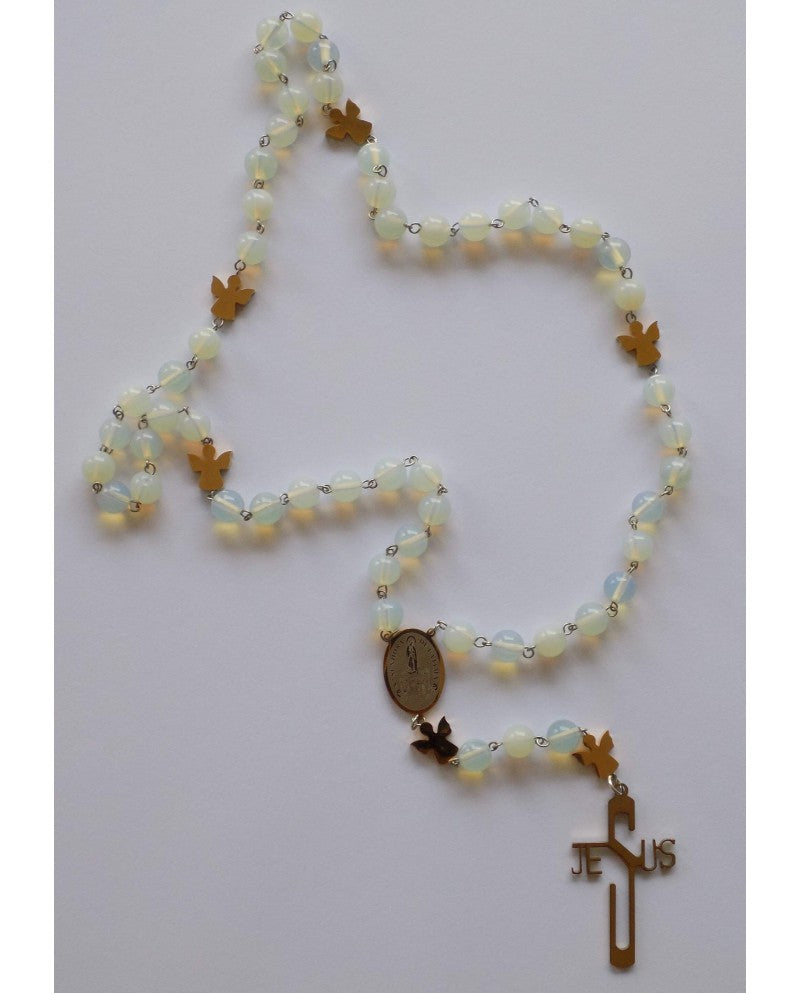 ROSARY IN MOONSTONE