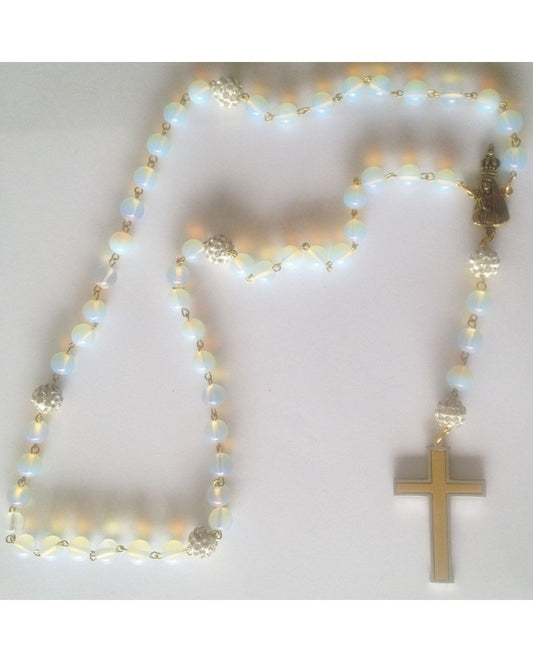 ROSARY IN MOONSTONE
