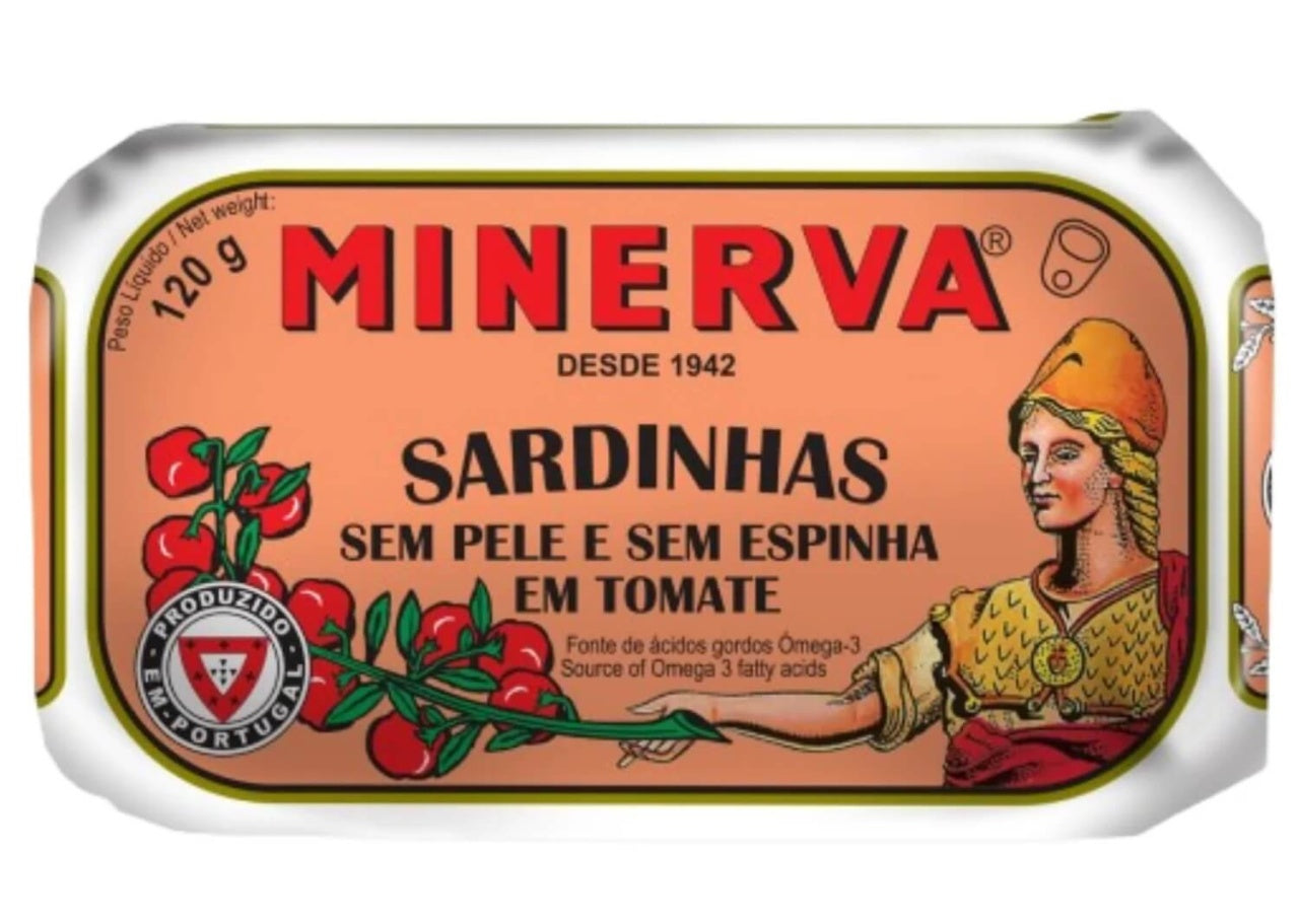 SARDINHAS MINERVA EM TOMATE - 120G