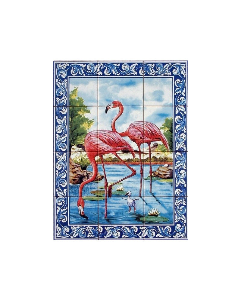 TILES OF FLAMINGOS - Sacred Arte