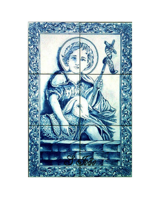 TILES WITH IMAGE OF ST. JOHN