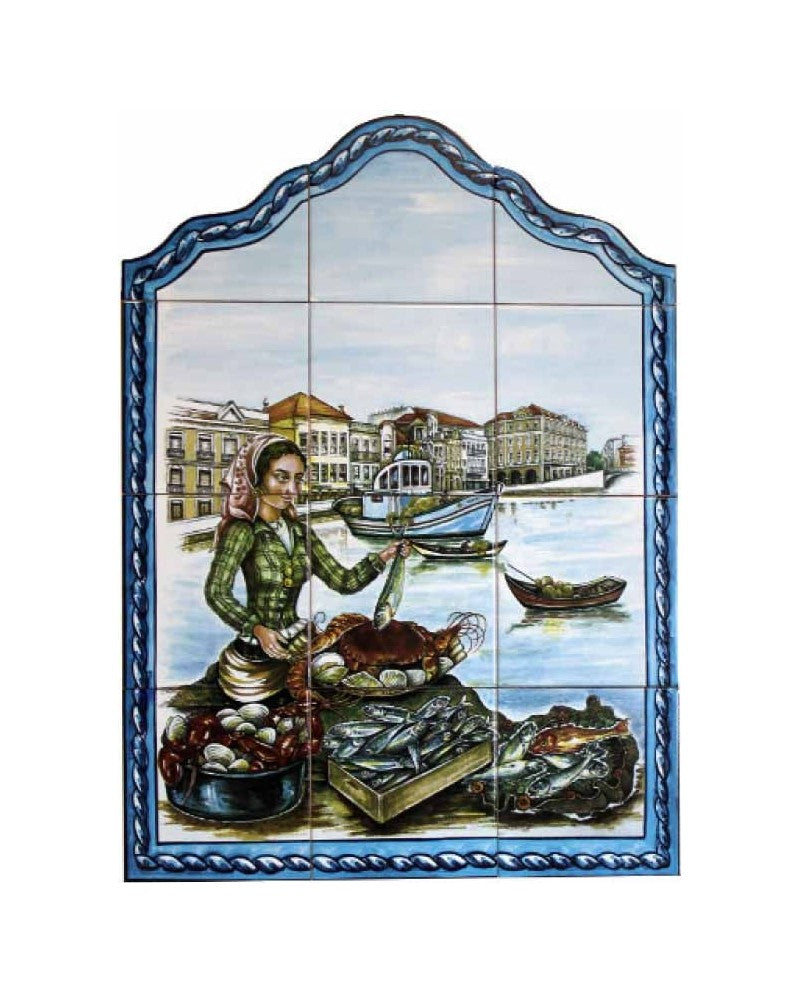 TILES WITH THE IMAGE OF FISHWIFE