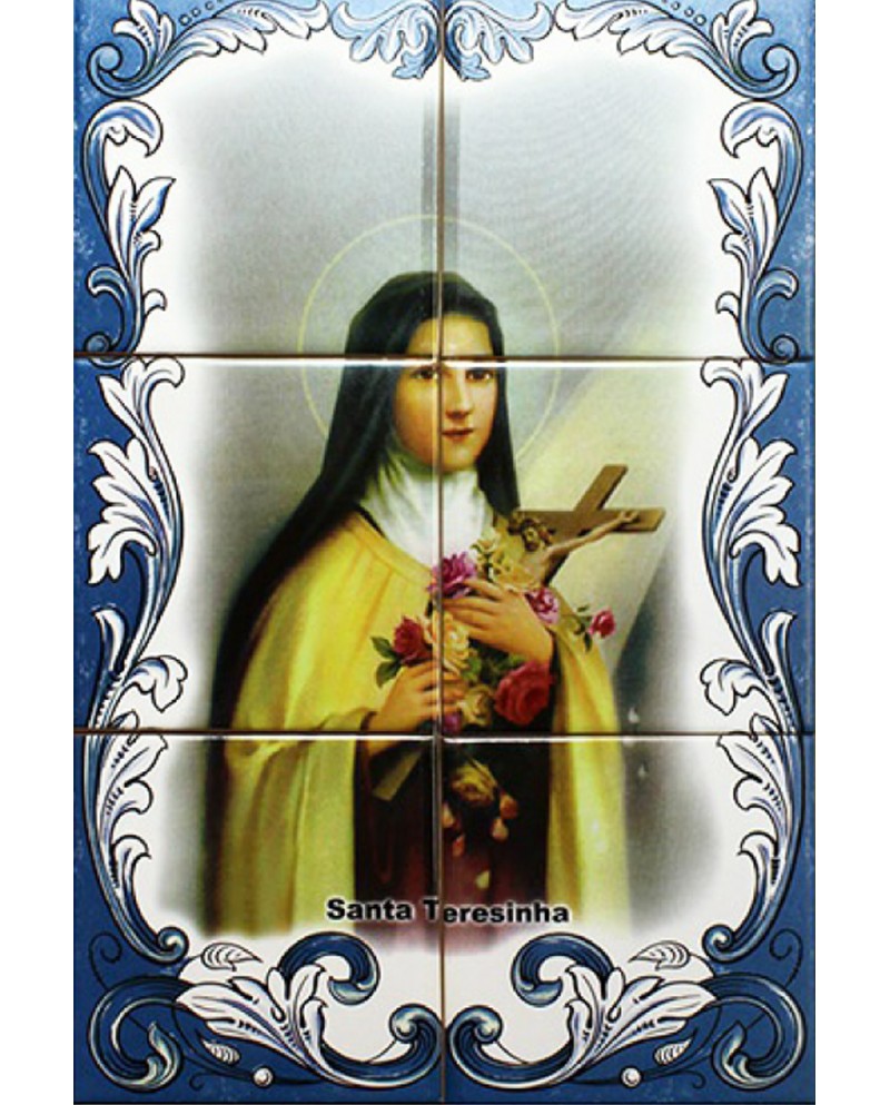 TILES WITH THE IMAGE OF ST. THERESE