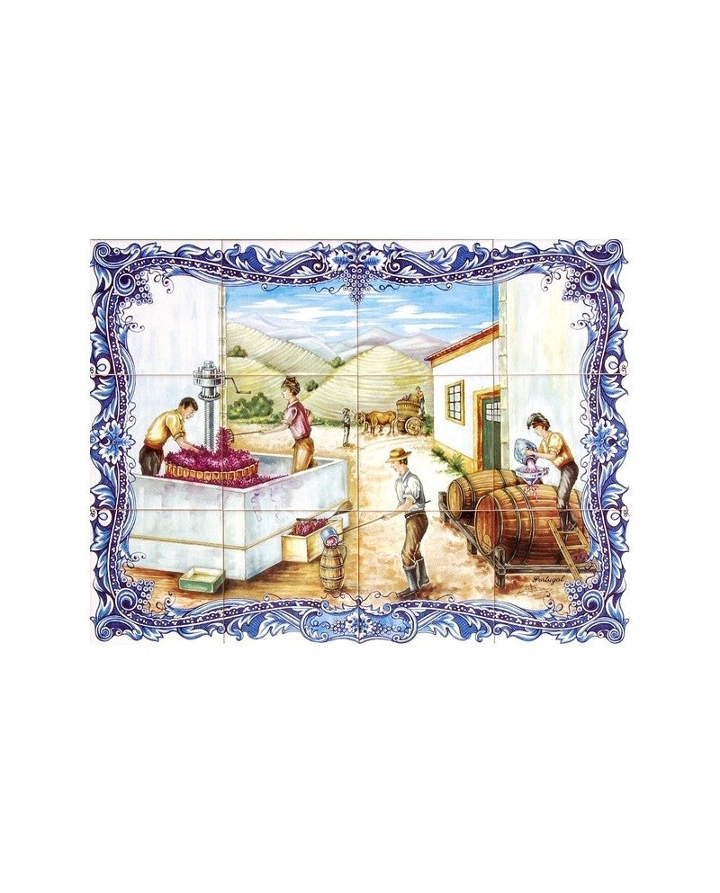 AZULEJOS CON LA VENDIMIA﻿