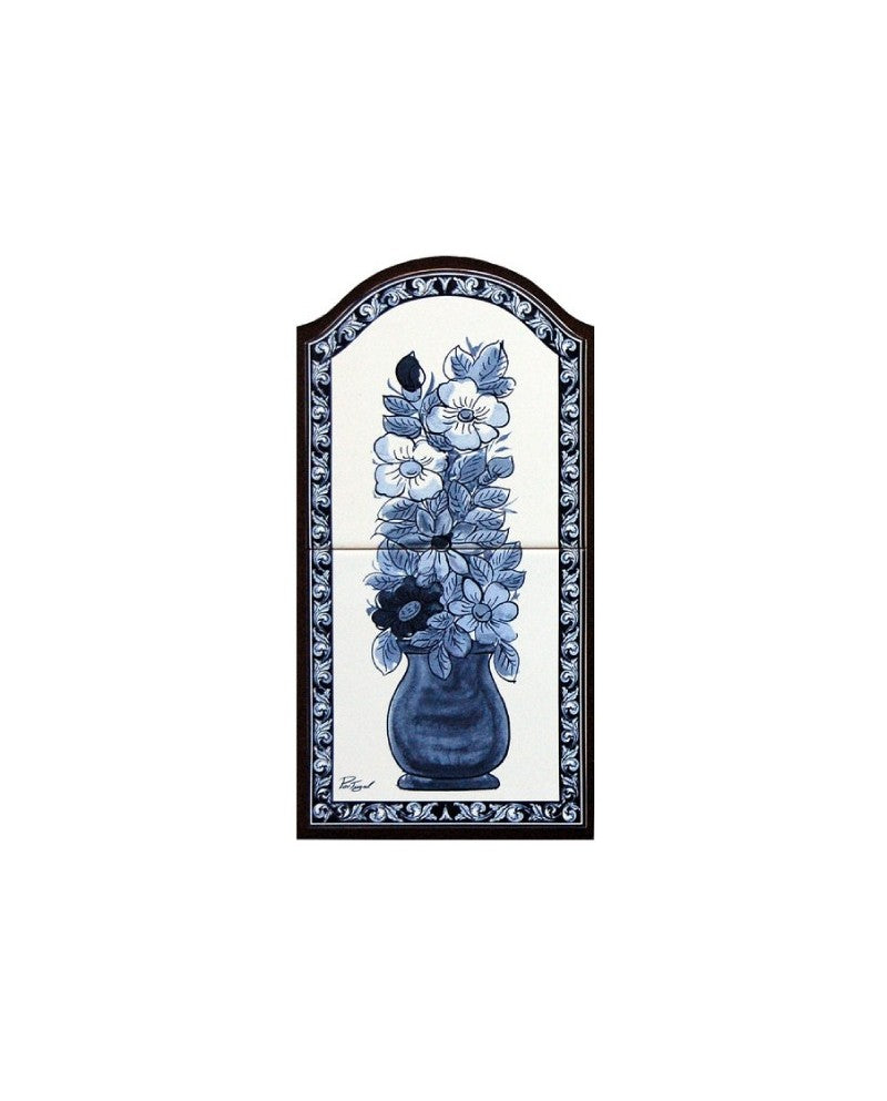 TILES WITH VASE OF FLOWERS - Sacred Arte