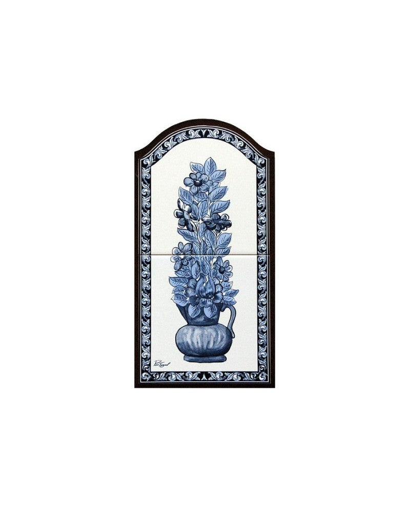 TILES WITH VASE OF FLOWERS - Sacred Arte