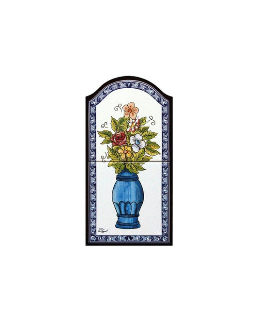 TILES WITH THE IMAGE WITH VASE OF FLOWERS