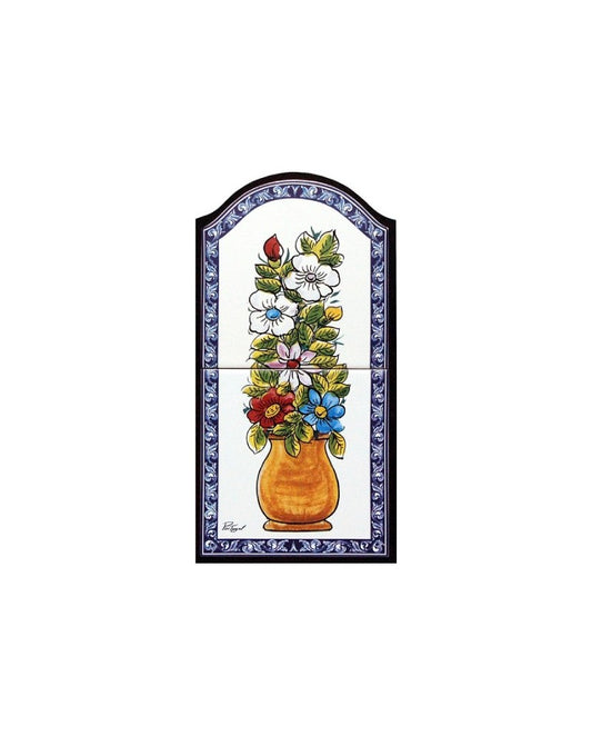 TILES WITH THE IMAGE WITH VASE OF FLOWERS